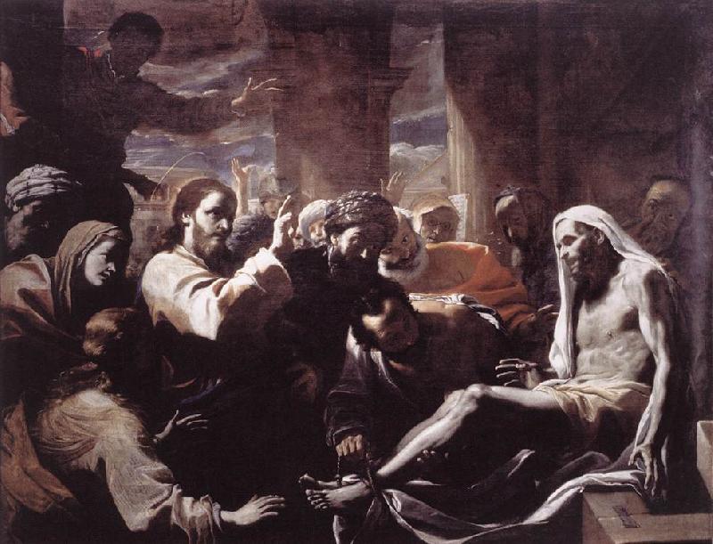 PRETI, Mattia The Raising of Lazarus  hfy oil painting picture